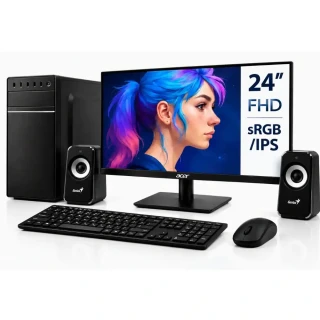 PC SET Ryzen 3 3200G | 8GB RAM | 256GB SSD | 24" LCD | Win 11