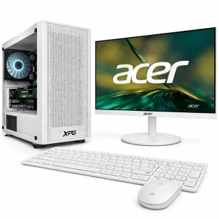 PC SET Intel i3-14100F | 8GB RAM | 1TB SSD | GT 1030 2GB | 24" LCD | Win 11 Pro
